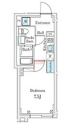 Fika代々木上原 1Kの間取図画像