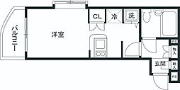 ワコーレ五反田 ワンルームの間取図画像