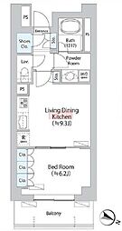 PARKAXIS千歳船橋 1LDKの間取図画像