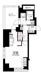 アトラス代々木上原 ワンルームの間取図画像