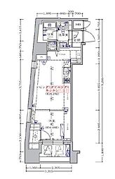 日神デュオステージ笹塚西館 1DKの間取図画像