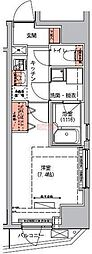 ハーモニーレジデンス三田 1Kの間取図画像