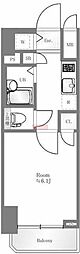 菱和パレス高輪タワー 1Kの間取図画像