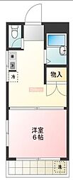 光生ハイツ 1DKの間取図画像