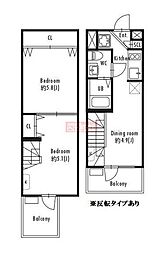 プライマル下北沢 2Kの間取図画像
