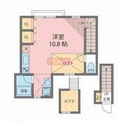 Aliceberry2 ワンルームの間取図画像