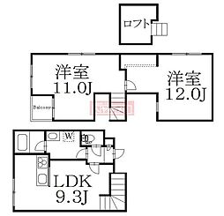 Plaisant武蔵小山 2LDKの間取図画像