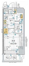 プレール・ドゥーク笹塚2 1Kの間取図画像