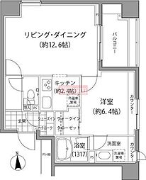 エーデル練馬 1LDKの間取図画像