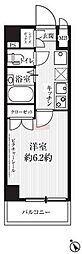 HF武蔵小山レジデンス 1Kの間取図画像