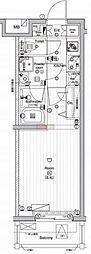 PREMIUMCUBE下北沢 1Kの間取図画像