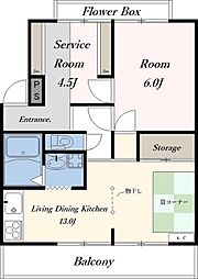 間取図画像 1SLDK