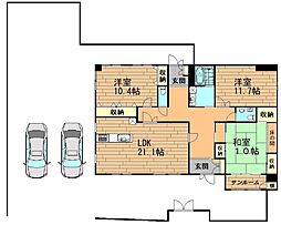 山吹の郷 3LDKの間取図画像