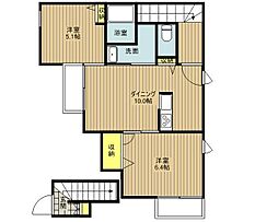 SunnyCourt 2LDKの間取図画像
