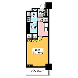 パークアクシス文京ステージ 1Kの間取図画像