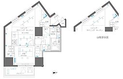 ZOOM信濃町 1LDKの間取図画像