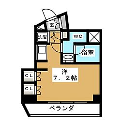 ParkAxis本郷の杜 1Kの間取図画像