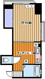アヴァンティ千石 1DKの間取図画像