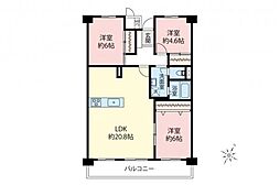 東武みよしみずほ台サンライトマンション西の街C棟 3LDKの間取図画像