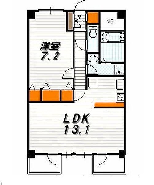 サンフローラ三条大宮 304｜京都府京都市中京区姉大宮町東側(賃貸マンション1LDK・3階・46.03㎡)の写真 その2