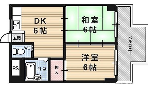 アクアエルフ上賀茂 403｜京都府京都市北区上賀茂朝露ケ原町(賃貸マンション2DK・4階・37.26㎡)の写真 その2