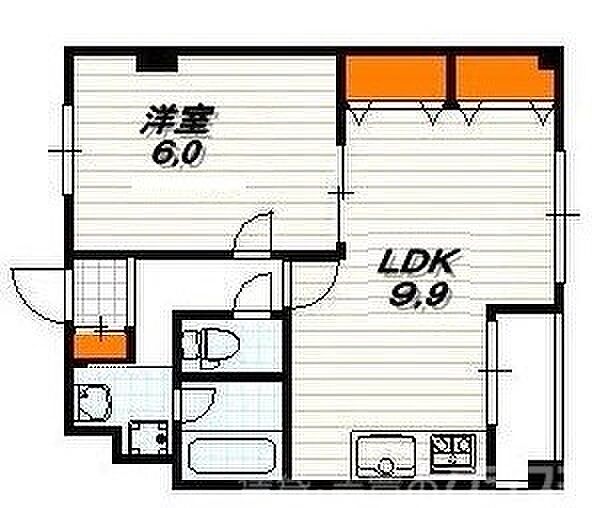 リエス西院 407｜京都府京都市右京区西院三蔵町(賃貸マンション1LDK・4階・41.96㎡)の写真 その2