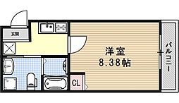 仮）上賀茂石計町共同住宅 202 2階1Kの間取り