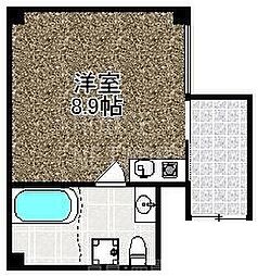 JURAKU RO 4階1Kの間取り