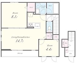 間取図画像 2LDK