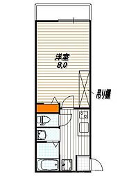 アークリード千本今出川 1Kの間取図画像