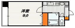 ハウスセゾン御所南 1Kの間取図画像