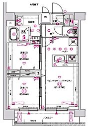 CREST TAPP十条(クレストタップ十条) 2LDKの間取図画像