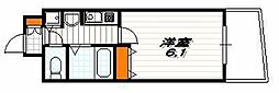 プレサンス京都烏丸NEXT 1Kの間取図画像