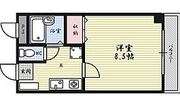 サムティ上堀川 1Kの間取図画像