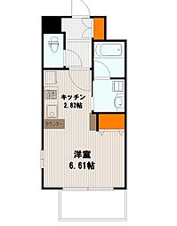 ベラジオ京都神泉苑 ワンルームの間取図画像