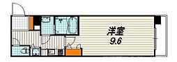 プレサンス京都四条大宮 1Kの間取図画像