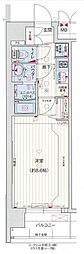 プレサンスTHEKYOTO流雅 1Kの間取図画像