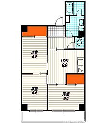 ファーストコート御所西 3LDKの間取図画像