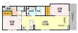 D-ROOM西院小米 2LDKの間取図画像