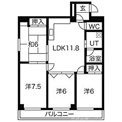 物件の間取り