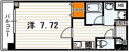 アスヴェル京都西陣 1Kの間取図画像