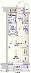ベラジオ雅び東寺WEST 1DKの間取図画像