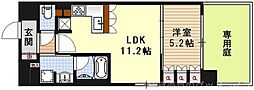 リーガル京都西陣2 1LDKの間取図画像