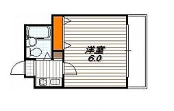 エムズフラッツ 1Kの間取図画像