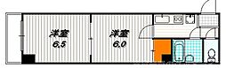シャンポール御所南 2Kの間取図画像