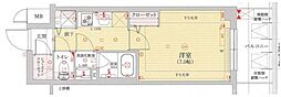 ベラジオ雅び京都七条ウエストII 1Kの間取図画像