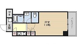 サンシティ御所西 1Kの間取図画像