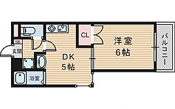 プリマベーラ西京極 2Kの間取図画像
