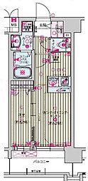 プレサンスTHEKYOTO新町通 1LDKの間取図画像