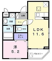 ソレイユ八条春日 2階/203
